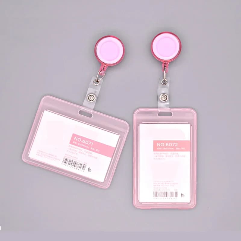 Transparent plastic card cover and ID holder - image 1