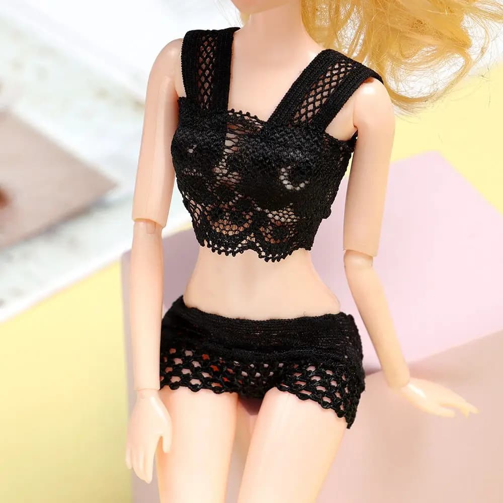 Lace underwear and pajamas clothing set for dolls - thumbnail 4