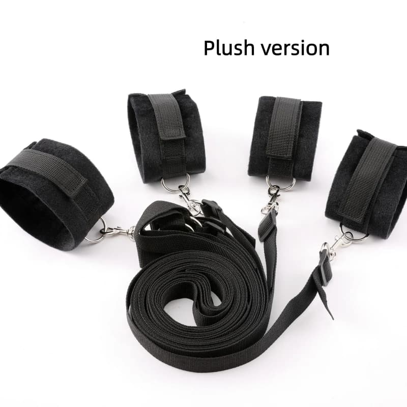 Adjustable bed bondage restraint set with cuffs - thumbnail 6