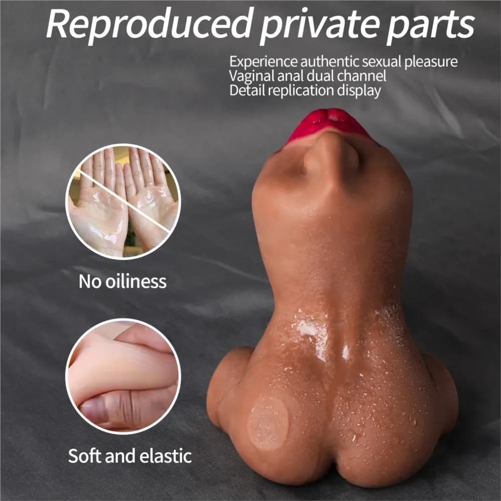 Sex Toy for Men 3 in 1 Male Masturbation Cup Vagina Oral Sex Toy Tongue Texture Deep Throat Simulator Lifelike Mouth - thumbnail 2