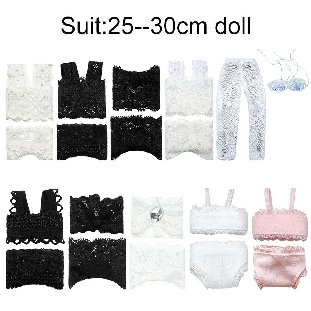 Lace underwear and pajamas clothing set for dolls - thumbnail 6