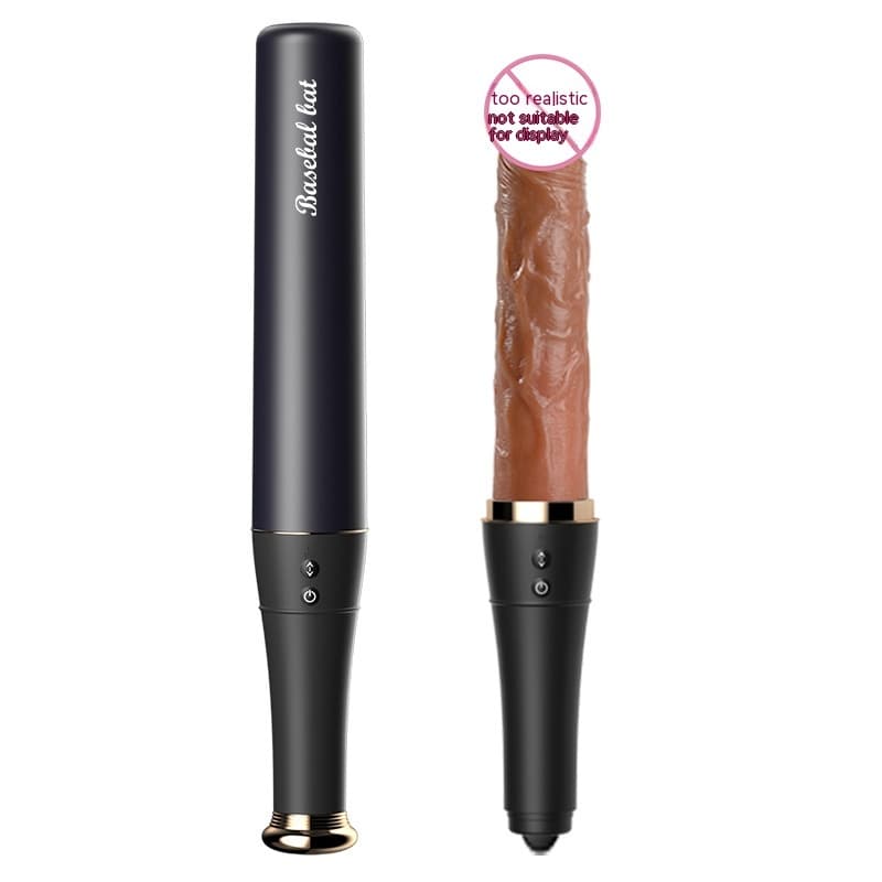 Heated Thrusting Realistic Dildo, Baseball-Bat Case - thumbnail 7