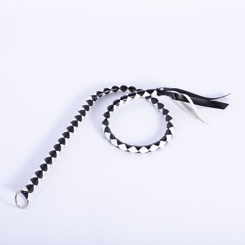 Braided Leather Whip - thumbnail 2