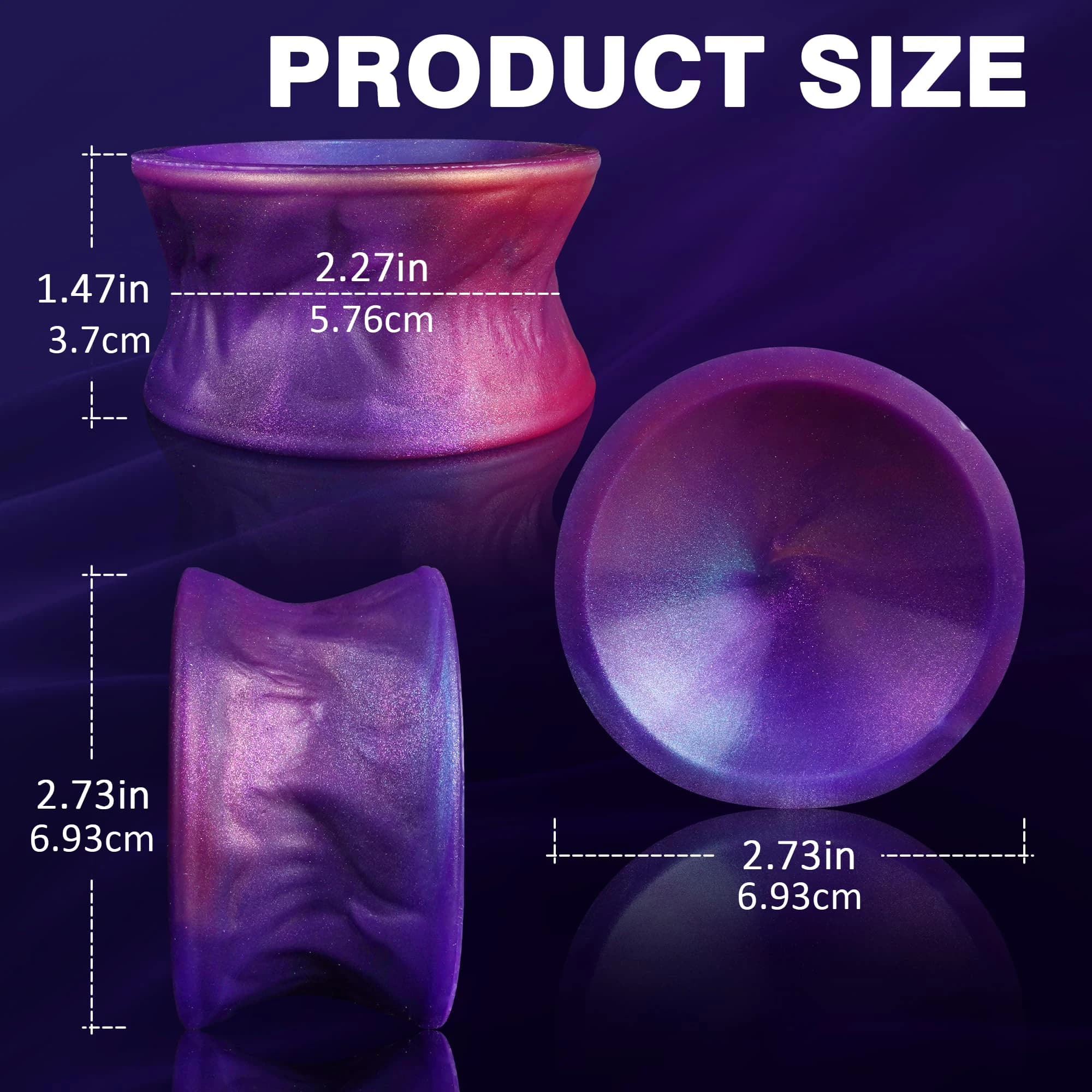 Double-sided silicone attachment saddle for dildos and attachments - thumbnail 3