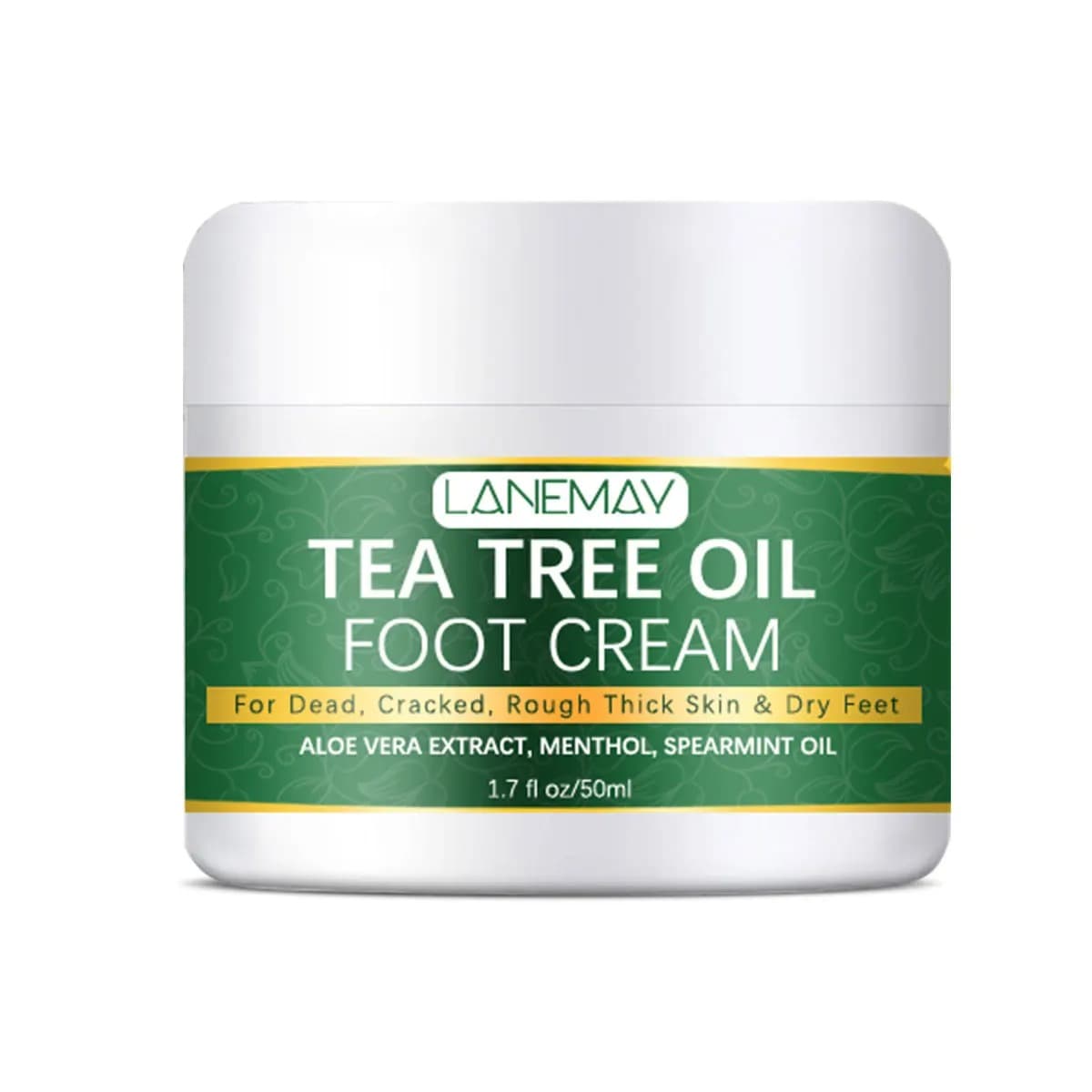 Foot moisturizer with aloe vera and tea tree oil to deeply nourish the skin, for dry and rough skin, daily hand and foot care - image 1