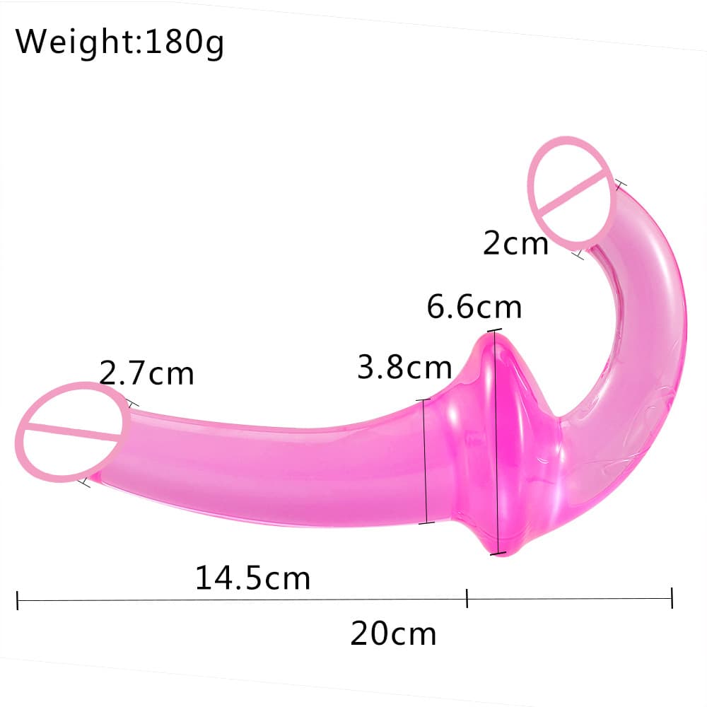 Strapless Double-Ended Jelly Dildo - thumbnail 6