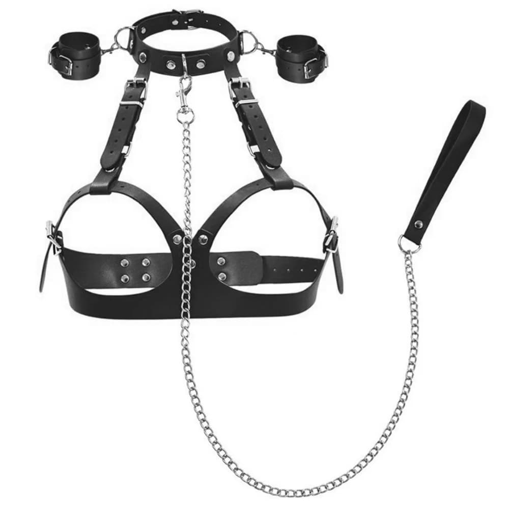 Adjustable bondage harness and restraint set for intimate play - thumbnail 5