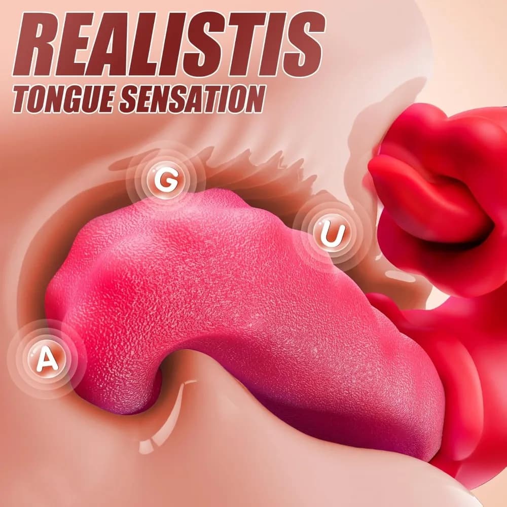 Four-in-one thrusting dildo with clitoral licking modes - thumbnail 5