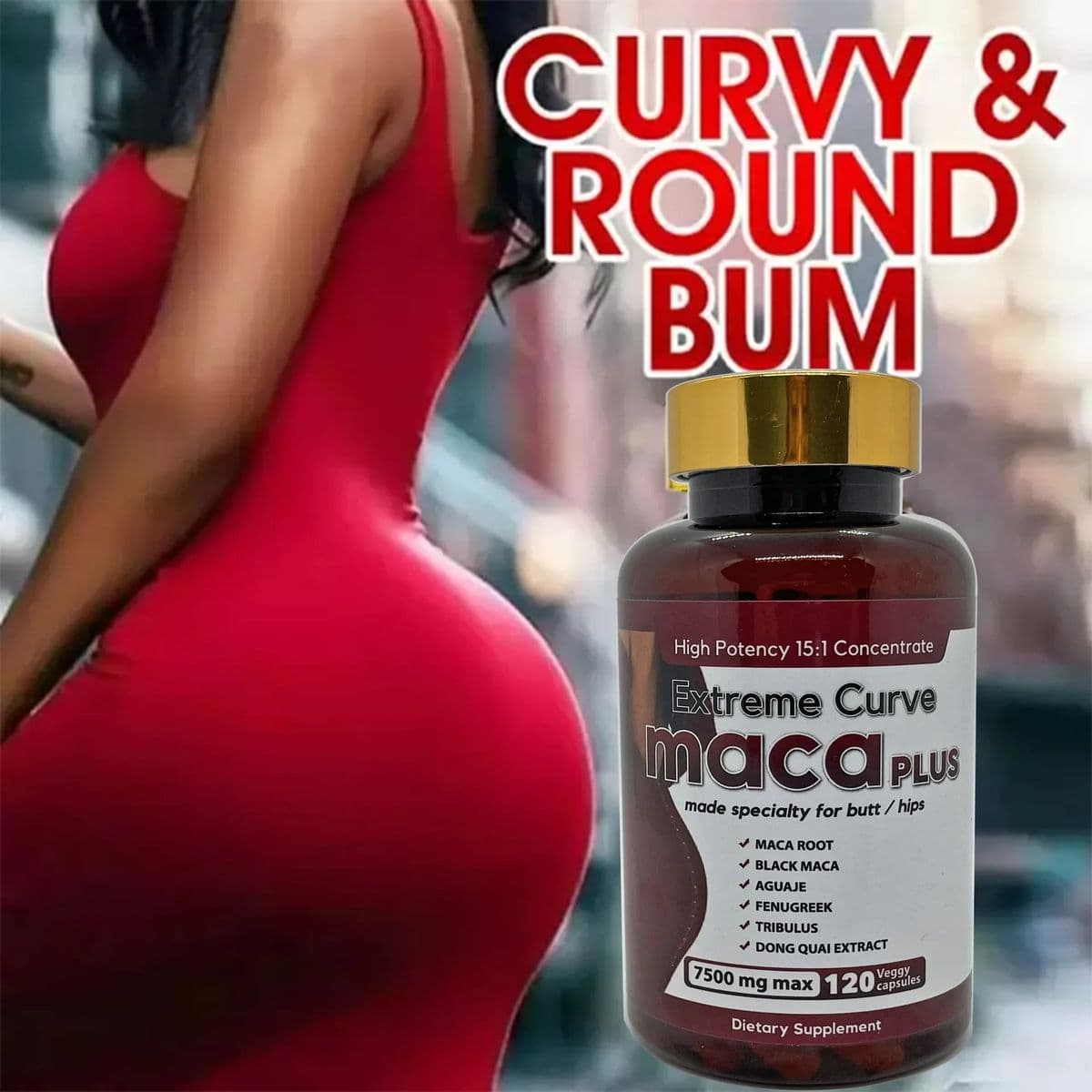 2Pcs Maka Buttock Pills + Hip Capsules ，hip shaping dietary supplement - thumbnail 4