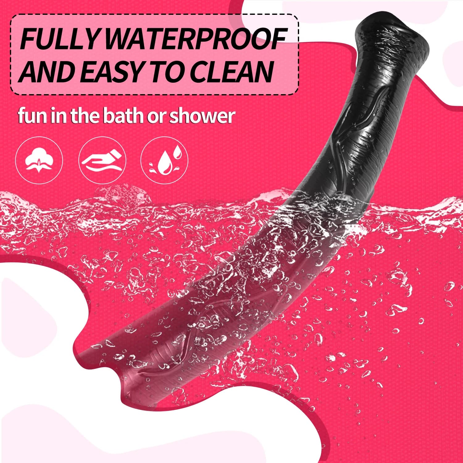 Fifteen inch textured horse dildo with suction base - thumbnail 5