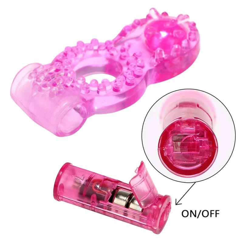 Dual stimulation vibrating cock ring for couples - thumbnail 2