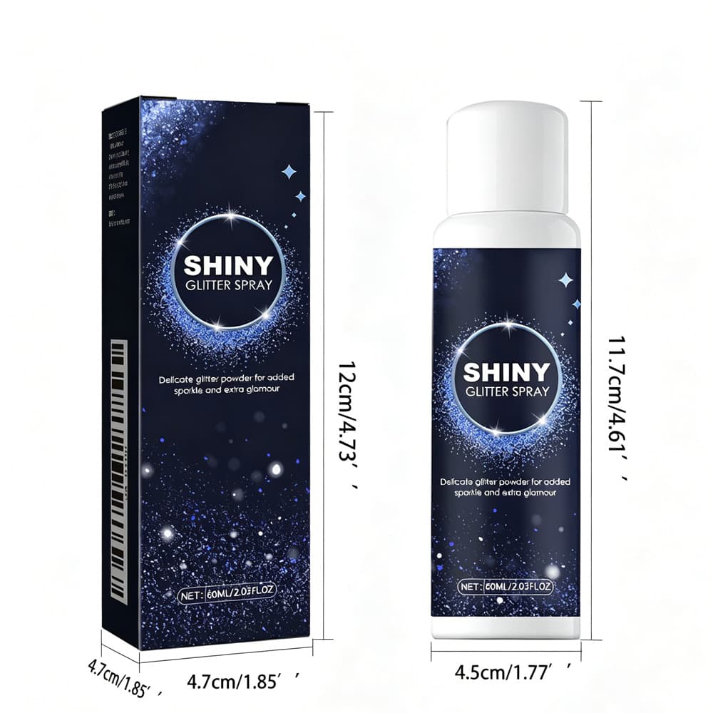 Glitter Spray,Long-Lasting Sparkle Effect Shiny Glitter Spray For Hair Body - thumbnail 3