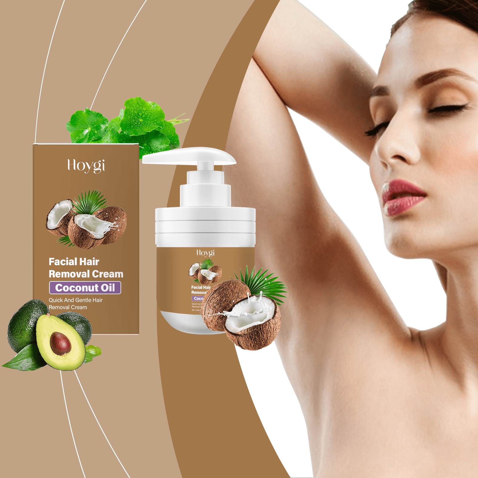 Coconut Gentle Facial Hair Removal Cream - thumbnail 4