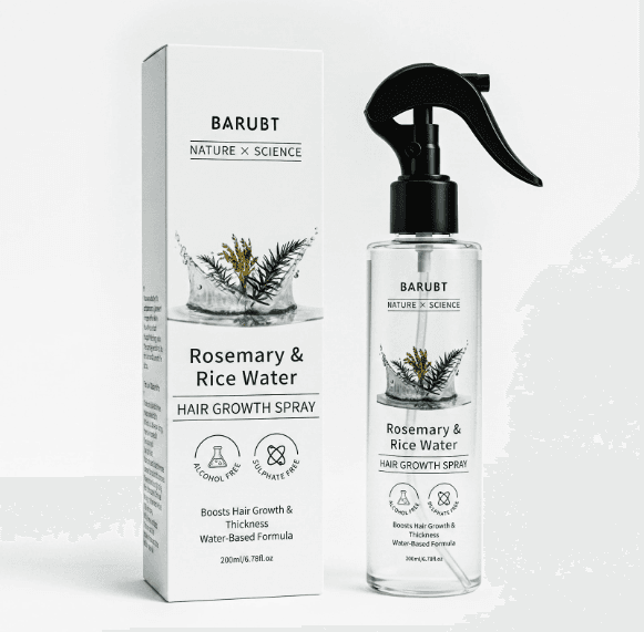 Rosemary & Rice Water Hair Growth Spray, Natural Anti Hair Loss Treatment, 200ml - image 1
