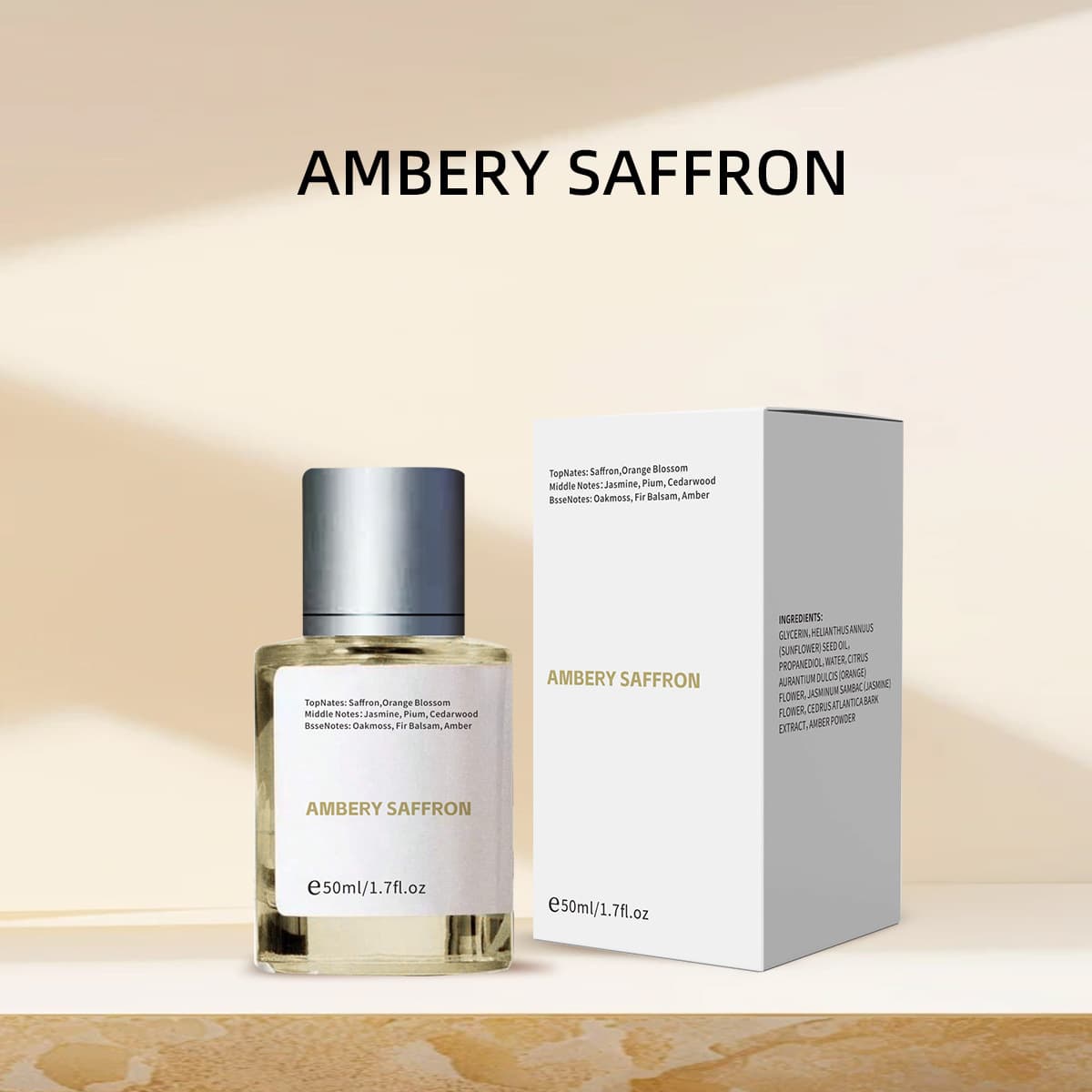 Amber Vanilla Alcohol-Free Perfume Spray 50ml - thumbnail 3