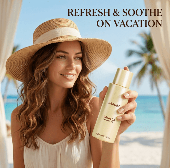 Vanilla Coconut Hair & Body Mist, Long-Lasting Fragrance Spray, Refreshing Non-Sticky Formula, 240ml - image 1
