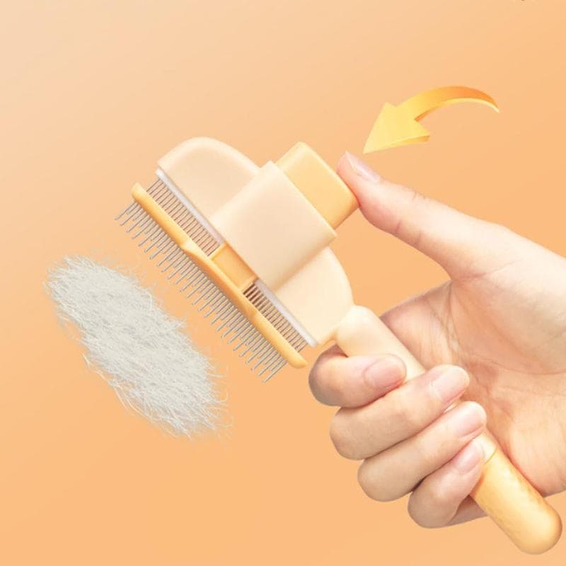 Cat And Dog Comb, Knot Remover, Hair Removal Tool, Pet Self-cleaning Comb, For Long Hair, Massage, Knot Removal, Hair Removal Exclusively - thumbnail 6