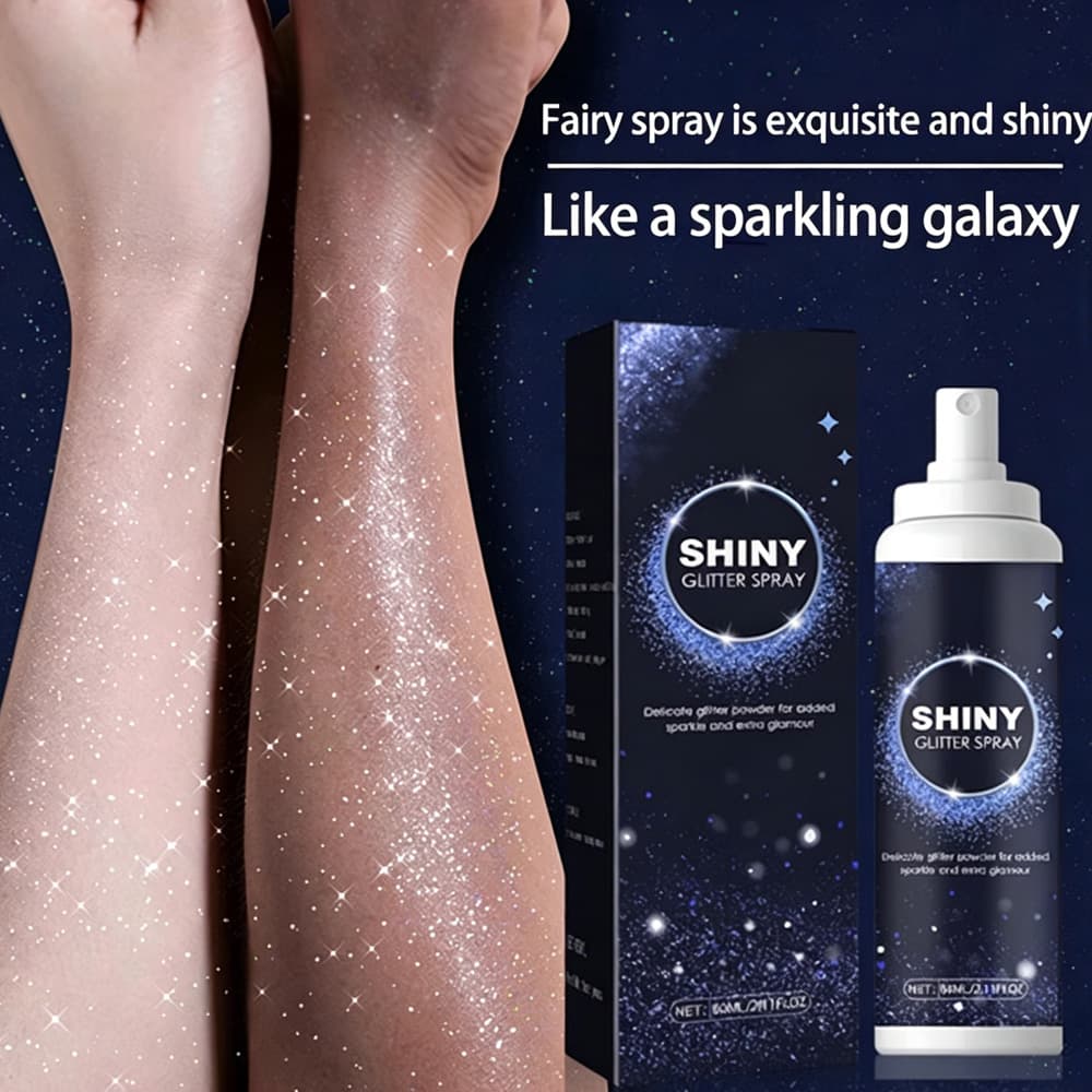 Glitter Spray,Long-Lasting Sparkle Effect Shiny Glitter Spray For Hair Body - thumbnail 4