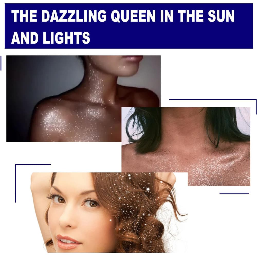 Glitter Spray,Long-Lasting Sparkle Effect Shiny Glitter Spray For Hair Body - image 1