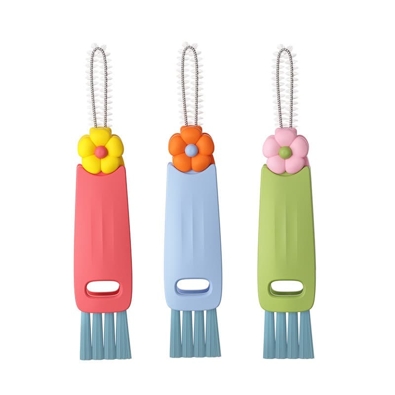 3PCS 3in1 Multifunctional Bottle Cleaning Brush Set For Cup Lids And Tight Gaps, Home Kitchen Water Bottle Cleaner Brush For Plastic Cups And Crevice Cleaning - thumbnail 6