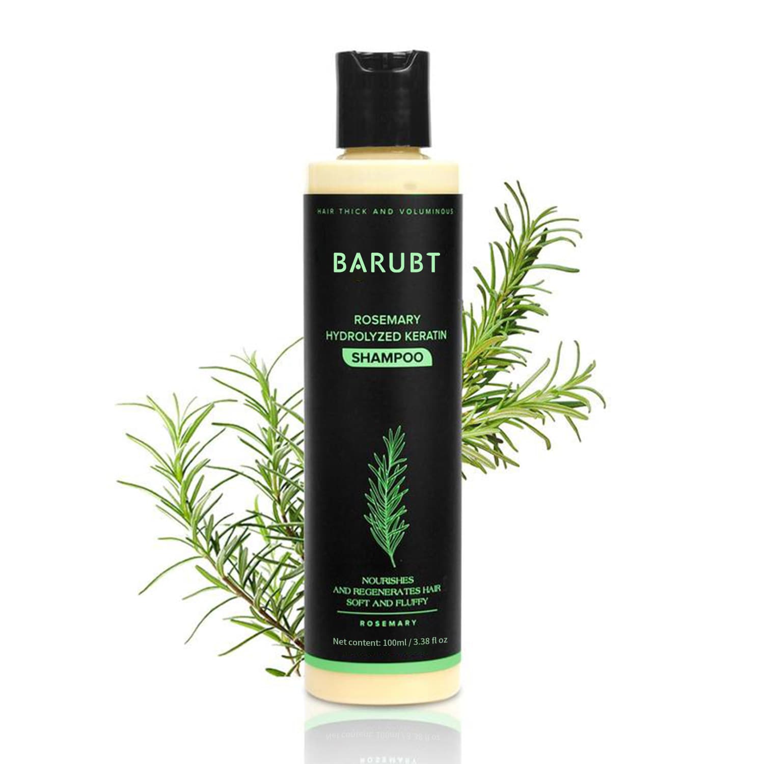 Rosemary Hydrolyzed Keratin Shampoo, Sulfate-Free, Cruelty-Free For Smooth & Shiny Hair - thumbnail 3