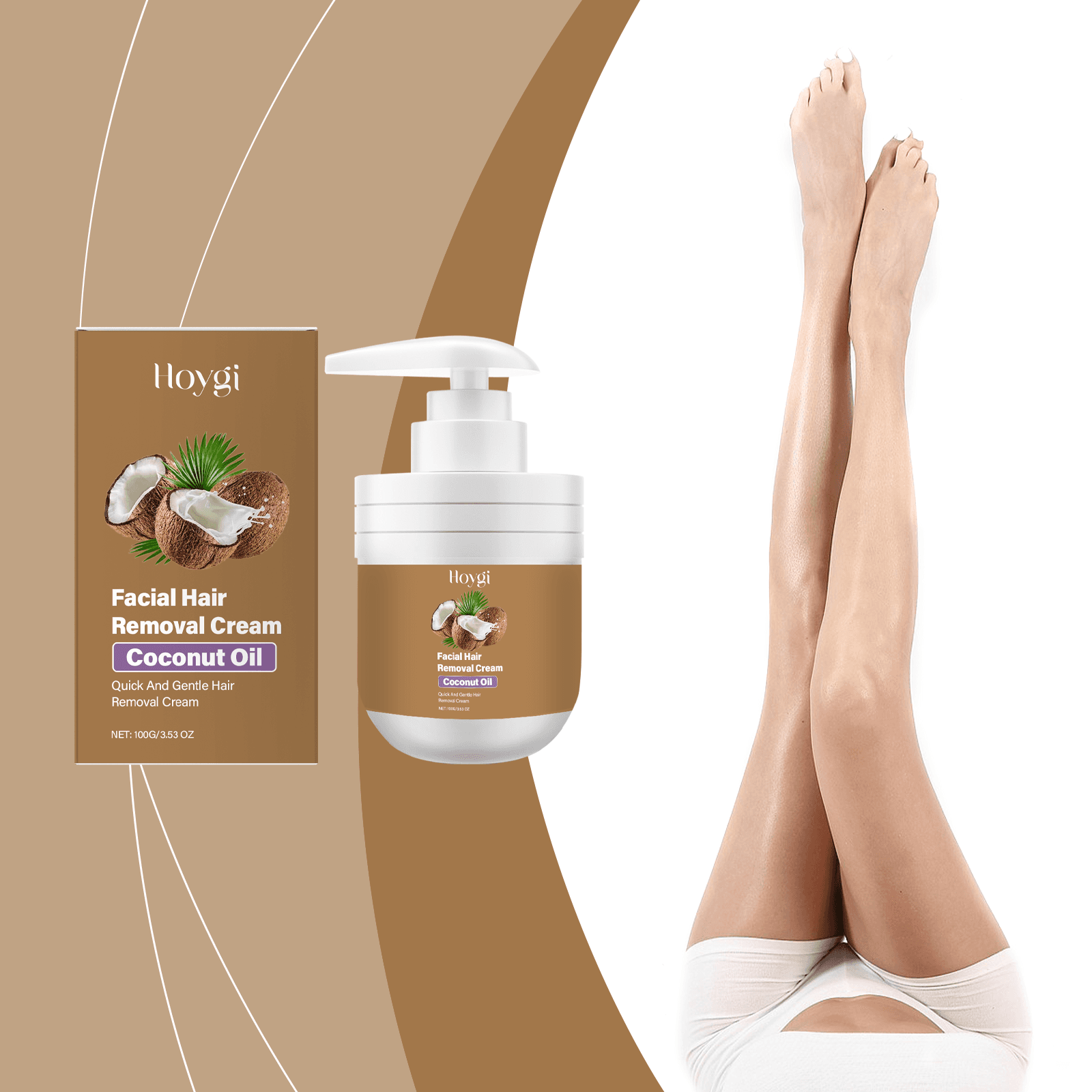 Coconut Gentle Facial Hair Removal Cream - thumbnail 5