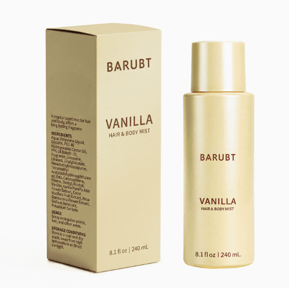 Vanilla Coconut Hair & Body Mist, Long-Lasting Fragrance Spray, Refreshing Non-Sticky Formula, 240ml - thumbnail 4