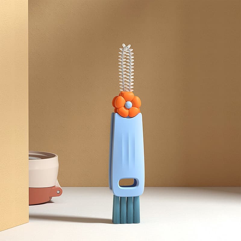 3PCS 3in1 Multifunctional Bottle Cleaning Brush Set For Cup Lids And Tight Gaps, Home Kitchen Water Bottle Cleaner Brush For Plastic Cups And Crevice Cleaning - thumbnail 3