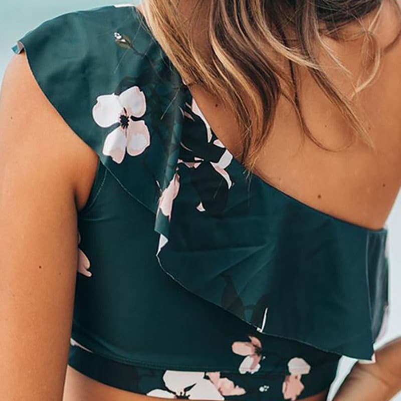 Ye Ruffled Bikini Women's Swimsuit Suit - thumbnail 2