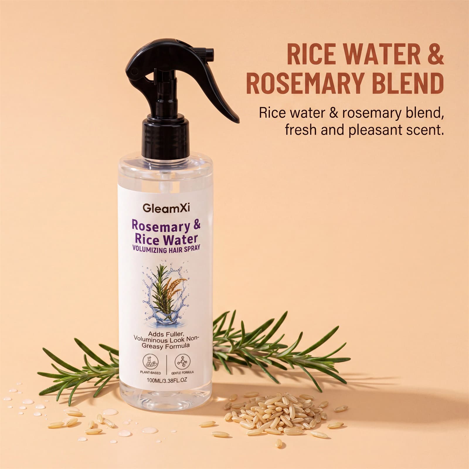 Rosemary Rice Water Hair Spray Nourishes Both Roots And Ends - thumbnail 3