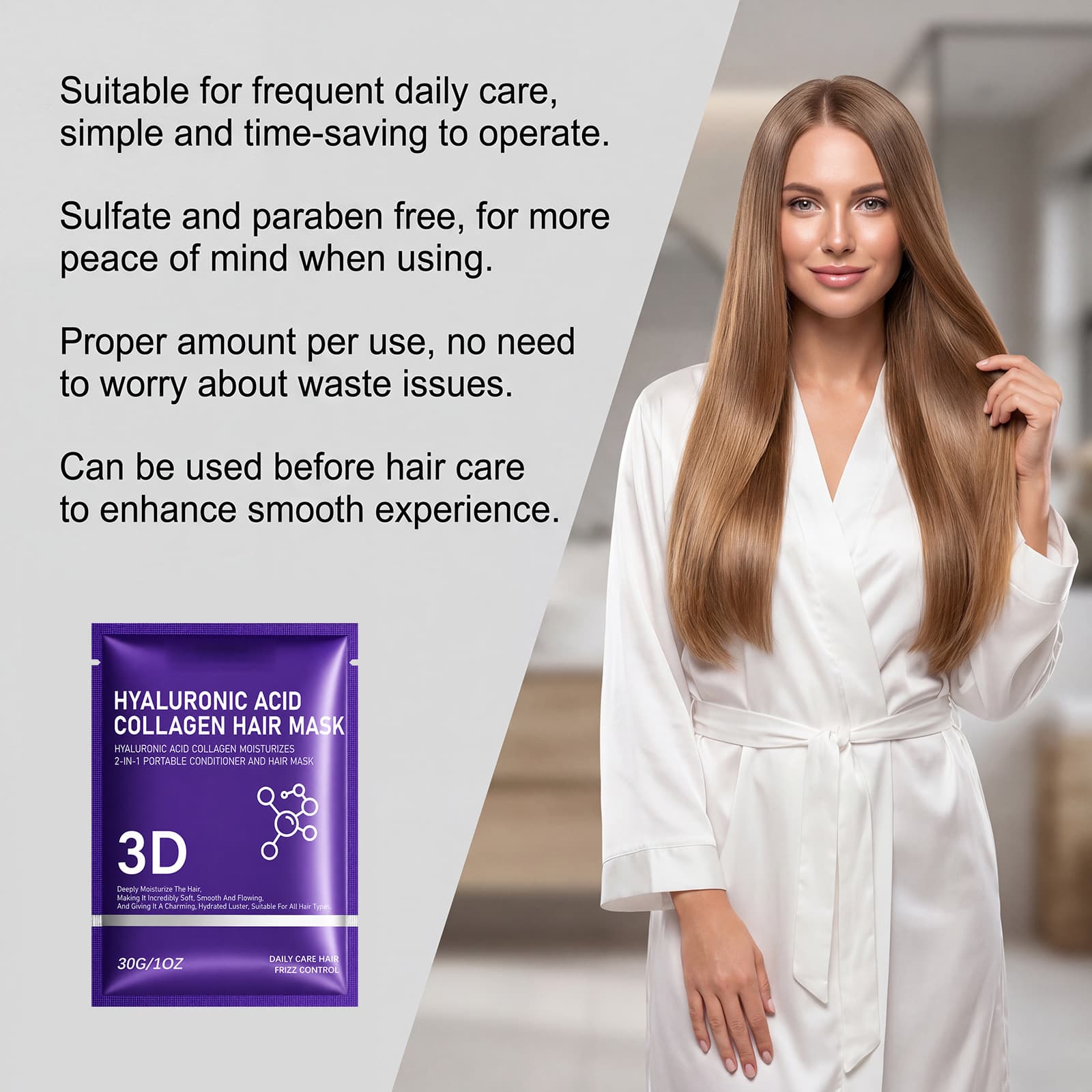 Hyaluronic Acid Moisturizing Hair Care Film - thumbnail 6