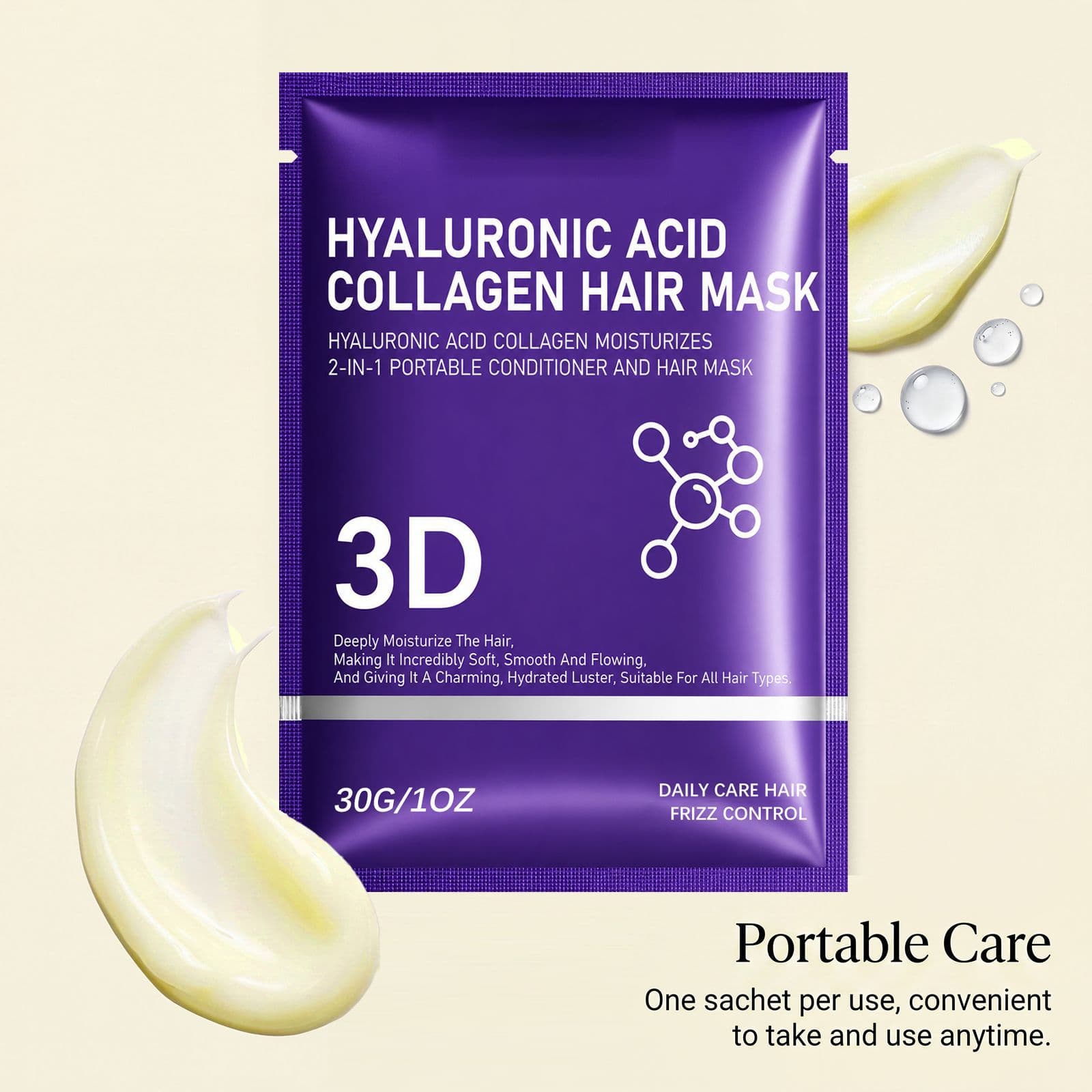 Hyaluronic Acid Moisturizing Hair Care Film - thumbnail 2
