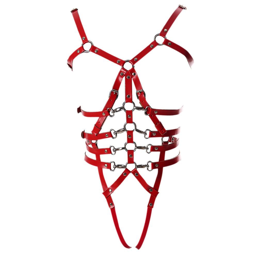 Leather Body Cage Harness