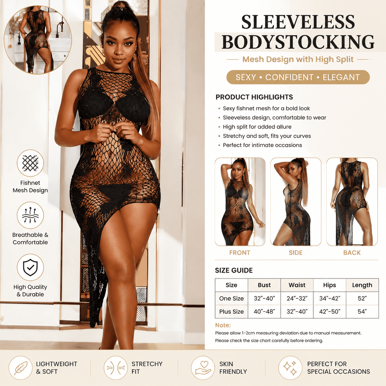 Sheer Mesh Bodycon Dress