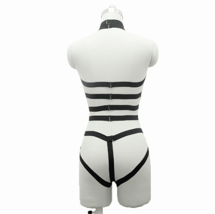 Gothic Harness Garter Set - image 1