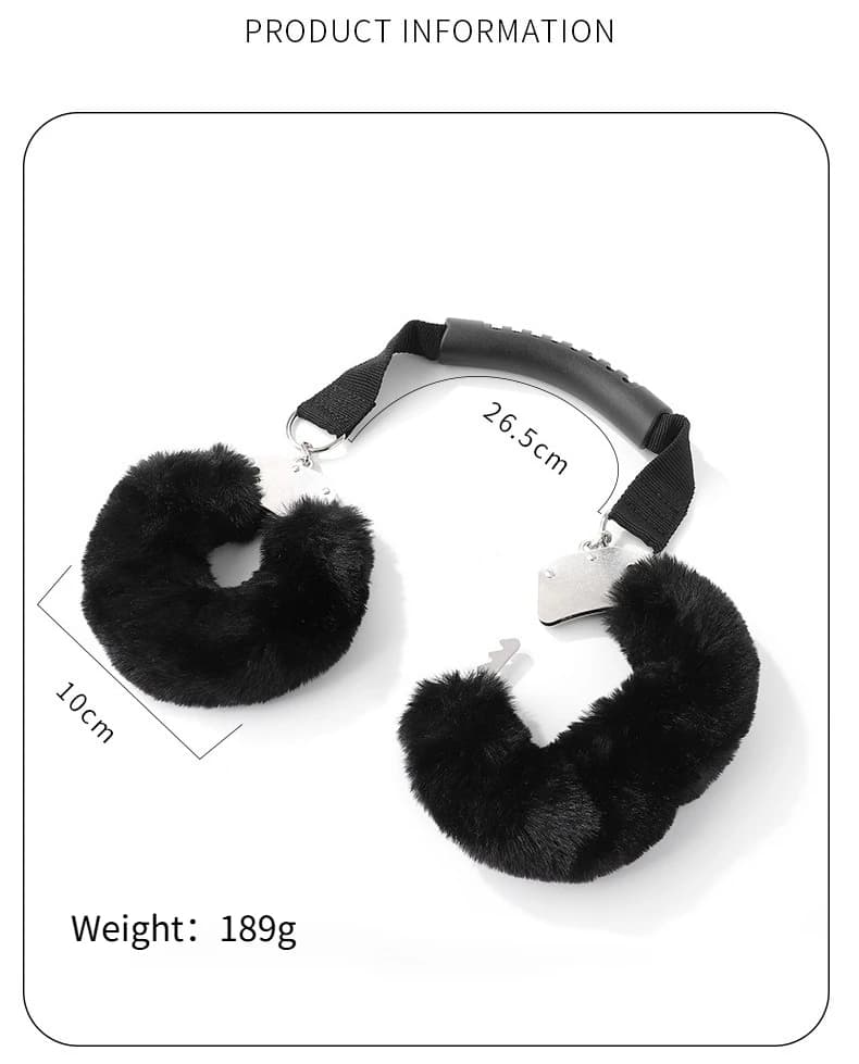 Plush padded handcuffs for comfortable bondage and roleplay - image 1