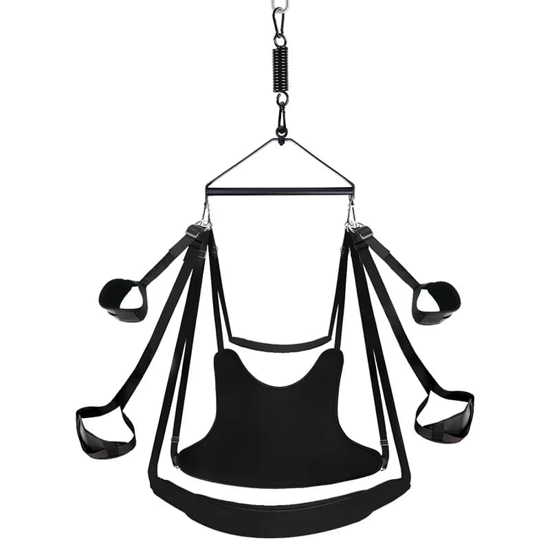 Metal tripod stand and hanging swing for couples