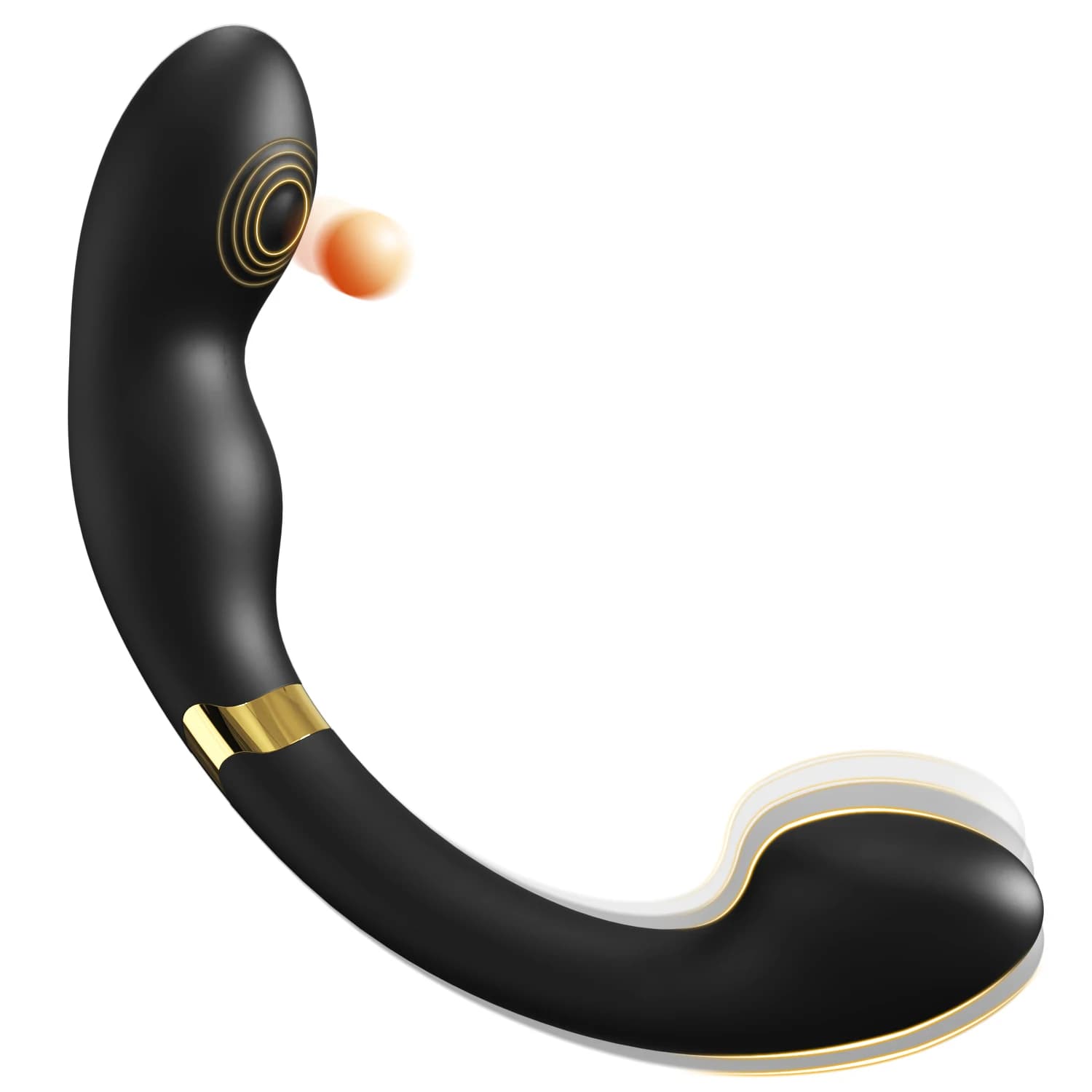 Curved vibrating prostate massager and anal plug - image 1
