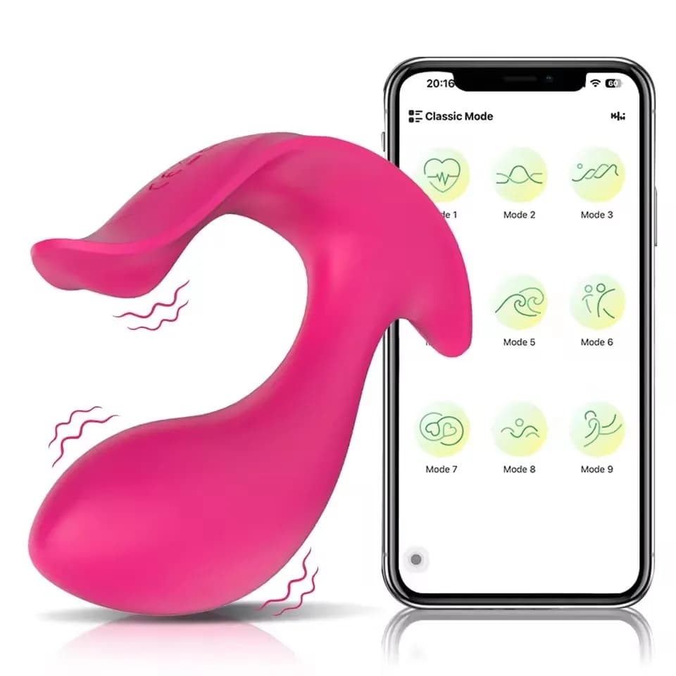 Wearable panties vibrator with dual stimulation