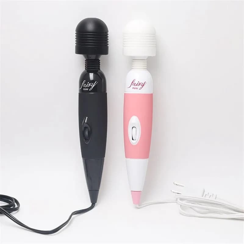Mains powered AV massage wand with textured head - image 1
