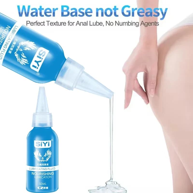 Silky water-based anal lubricant in 50ml bottle - image 1