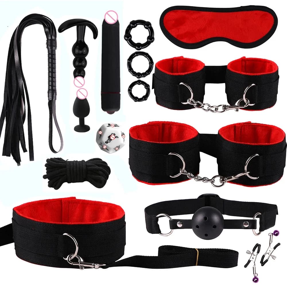 Couples bondage and play kit with restraints - image 1
