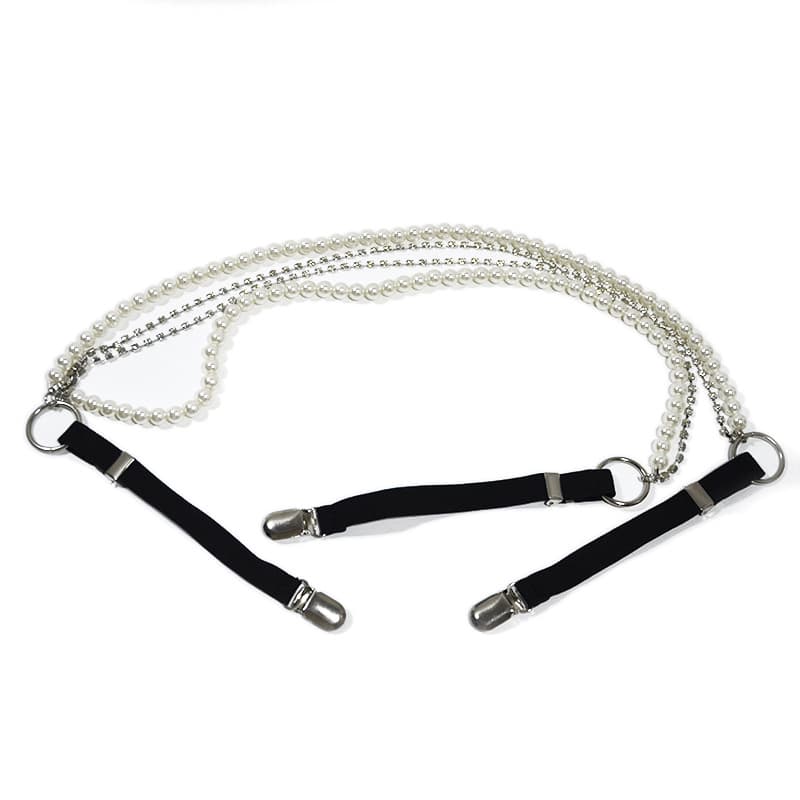 Pearl Chain Suspender Belt - image 1