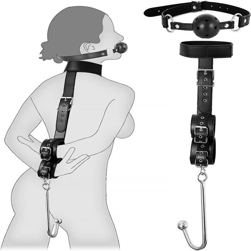 Collar, Gag and Hook Restraint Set - image 1